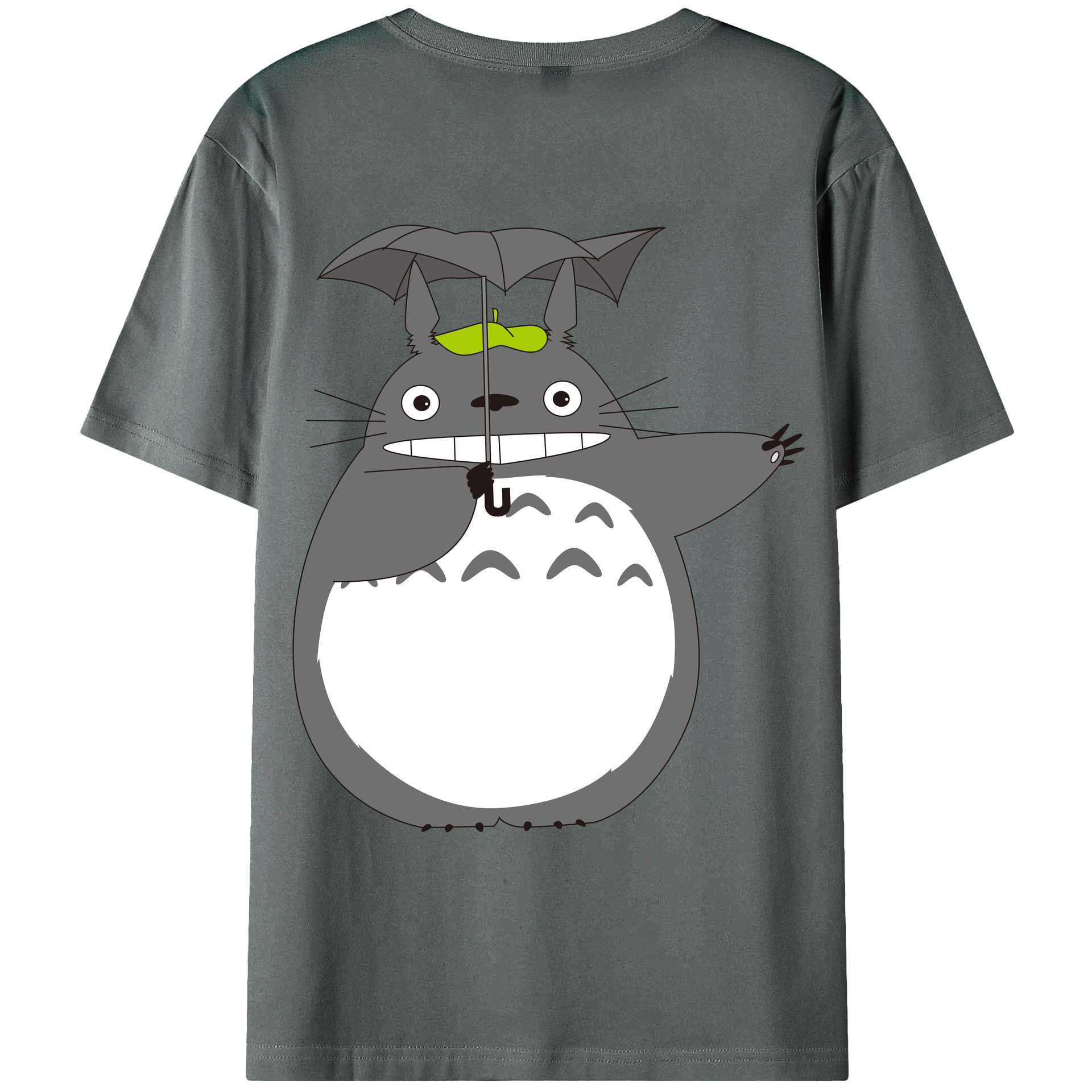 （画像用） となりのトトロ 草壁メイ 草壁サツキ My Neighbor Totoro Satsuki Kusakabe Mei Kusakabe 綿100％ メンズ半袖Tシャツ（バックプリント） 通気性